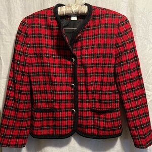 Womans Pendleton 100% wool Blazer in signature color. Size 10. Vintage 90s.
